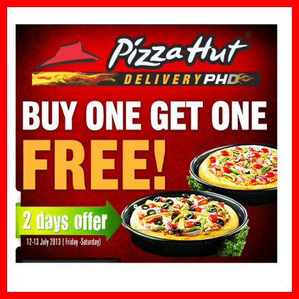 Pizza Hut Coupons 1 Large Cheesy bite, 1 Large regular pizza (pan, thin, classic and stuffed crust with extra charge), 1 portion potato wedges ( gm), 8 pcs Chicken wings, 1 Chocomania Fun Feast promo Available in Dine-in, Take Away and Delivery via all channels.